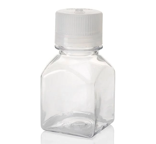 Narrow-Mouth Square Bottle Lexan 125 mL