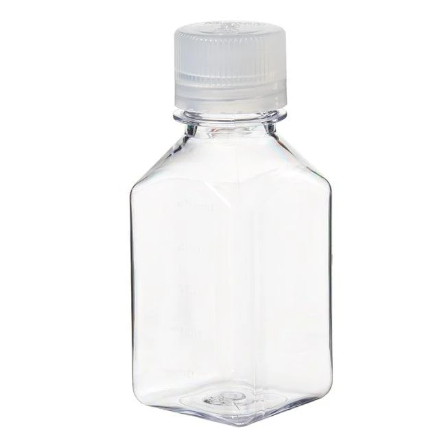 Narrow-Mouth Square Bottle Lexan 250 mL