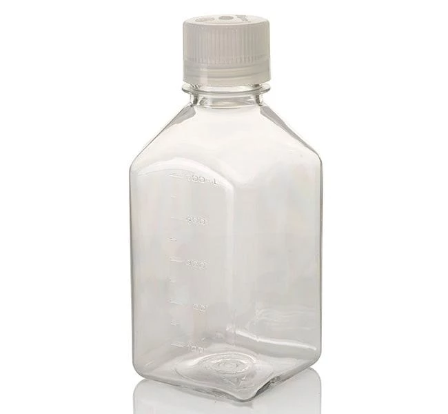 Narrow-Mouth Square Bottle Lexan 500 mL