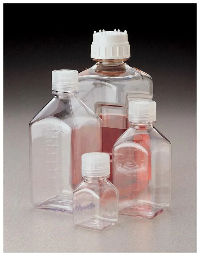 Narrow-Mouth Square Bottle PC 2000 mL
