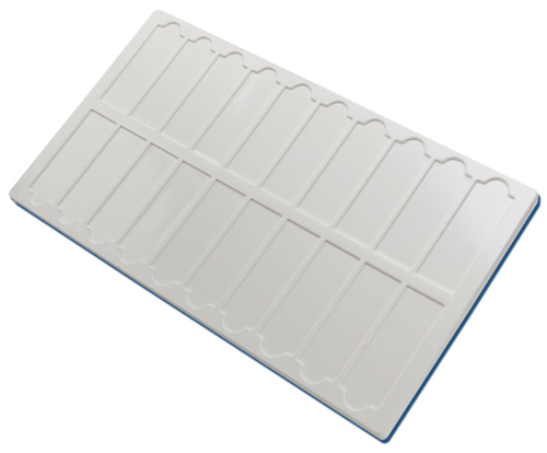 Tray Microscope Slide, 13.375-7.5-0.325", 10/CS