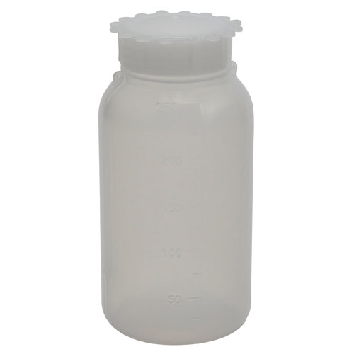 Bottle Round PP WM Closure, LDPE 250mL, 10/PK