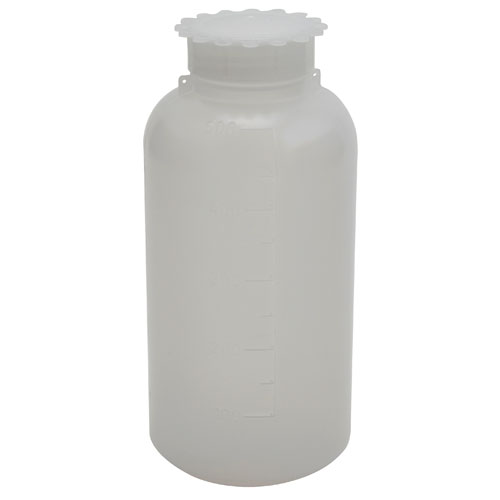 Bottle Round PP WM Closure, LDPE 500mL, 5/PK