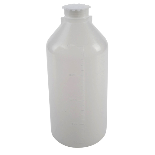 Bottle Round PP NM Closure, LDPE 2000mL, 2/PK