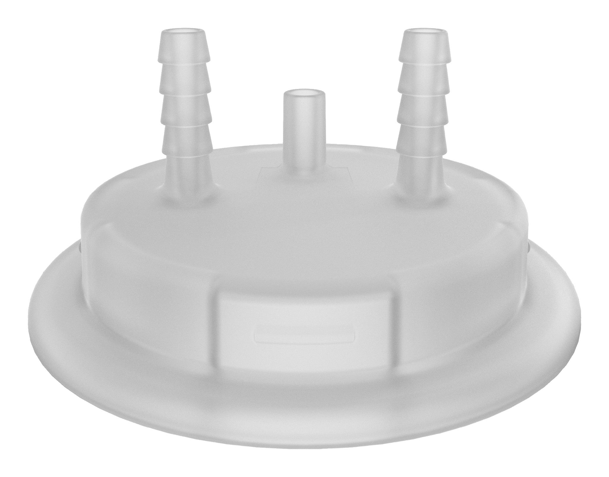 VersaCap 83 mm (83B) Carboy and Bottle Cap Adapter, Tangle Free Hose Barb Adapter, Two 1/4 Inch Barbs for 1/4 Inch ID Tubing, for use with VersaCap 83 mm Open Cap, 1/EA