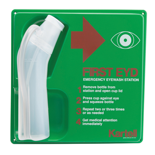 Station Emergency Eye Wash, PS/PE 500mL, 5/CS