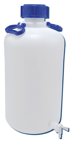 Carboy w Spigot NM Heavy Walled,HDPE 25L, 1/CS