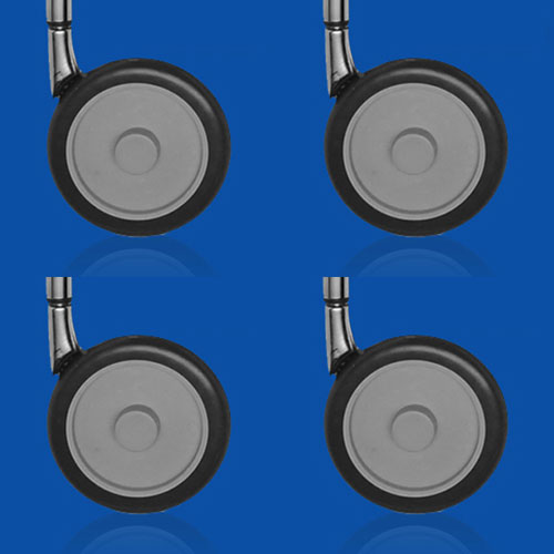 Cabinet Casters, Set of 4, 1/ST
