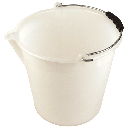 Bucket Graduated w Spout, LDPE 9L, 1/EA