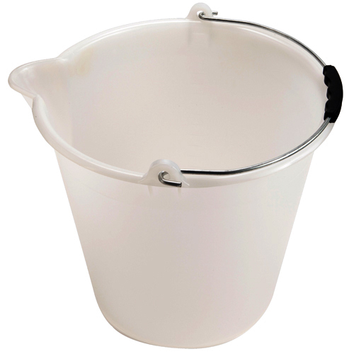 Bucket Graduated w Spout, LDPE 17L, 1/EA