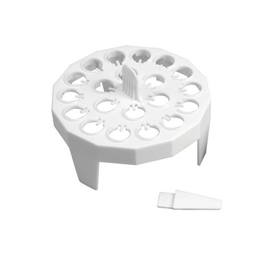 Floating Microtube Rack Square 16 Tubes 1.5m, White