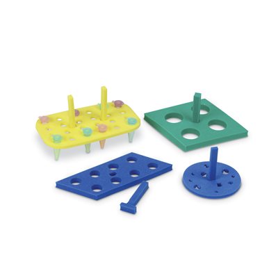 Floating Tube Rack, 1.5-2.0mL Tubes, Yellow