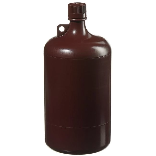 Large Amber Narrow-Mouth Bottle PP 4 L