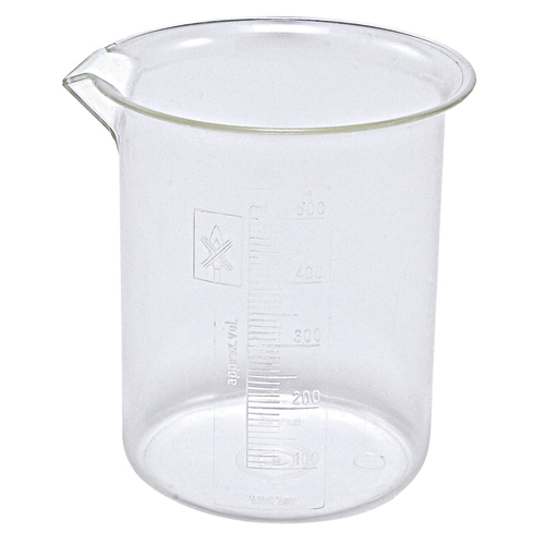 Beaker, PMP 500mL, 36/CS