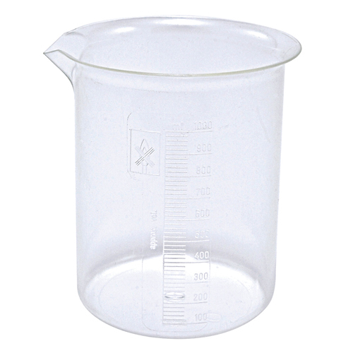 Beaker, PMP 1000mL, 12/CS