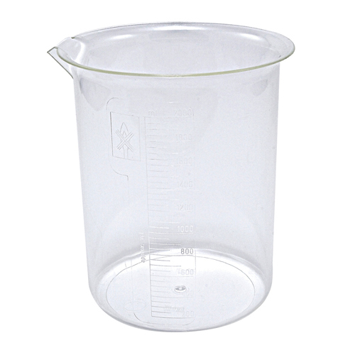 Beaker, PMP 2000mL, 4/CS