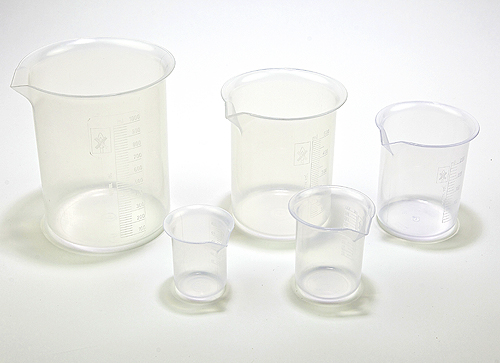 Beaker Set, PP 50,100,250,500,1000mL, 1/ST