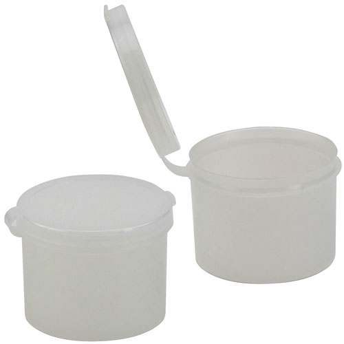 Container w Hinged Lid, PE 2oz, 100/CS