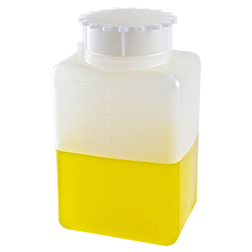 Bottle Square, HDPE/PP 1000mL, 24/CS