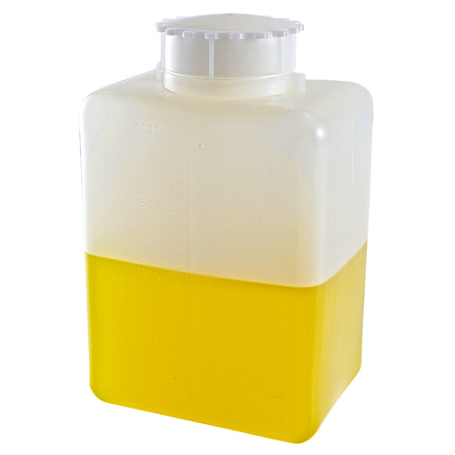 Bottle Square, HDPE/PP 2000mL, 12/CS