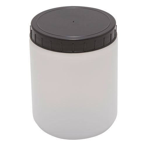 Jar Round, HDPE PP Cap 250mL, 10/PK