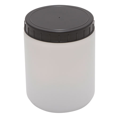 Jar Round, HDPE w PP Cap 500mL, 10/PK