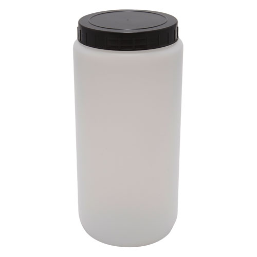Jar Round, HDPE PP Cap 2000mL, 10/PK