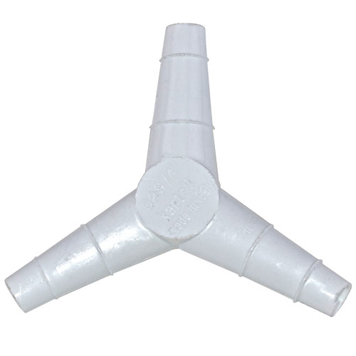 Tubing Connector Equal Y, PP 8-10mm, 100/CS