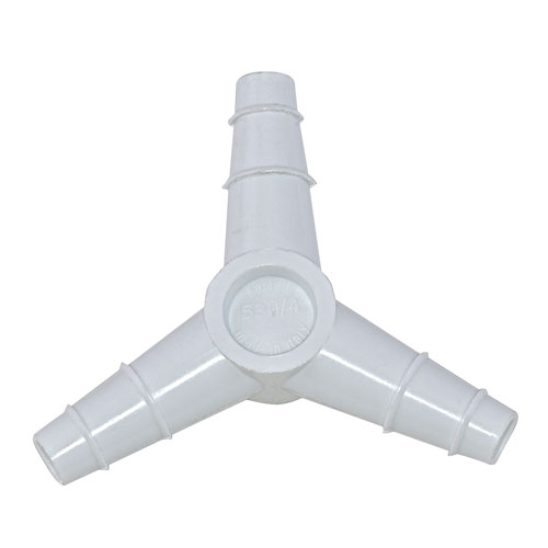 Tubing Connector Equal Y, PP 10-12mm, 100/CS