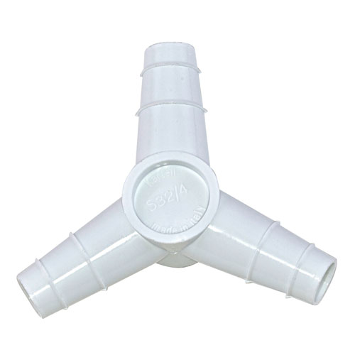 Tubing Connector Equal Y, PP 14-16mm, 100/CS