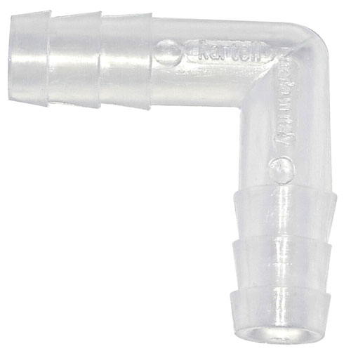 Tubing Connector L, PP 8mm, 100/CS