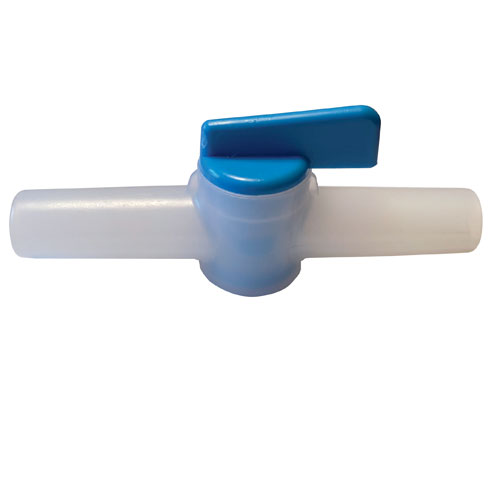 Tubing Stopcock Miniature, HDPE/PP 10mm, 10/CS