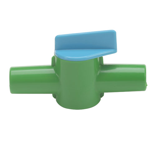 Tubing Stopcock Miniature, HDPE/PP 15mm, 10/CS