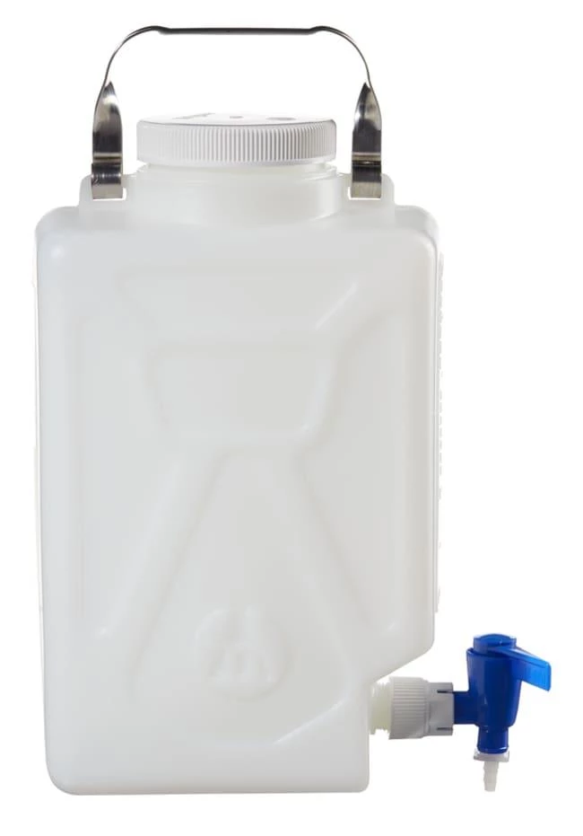 Rectangular Carboy with Spigot HDPE 9 L