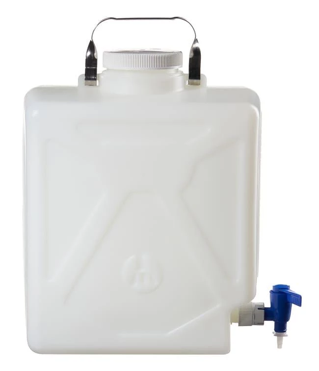 Rectangular Carboy with Spigot HDPE 20 L
