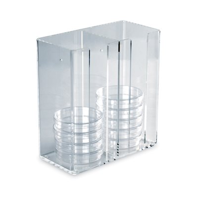 Petri Dish Dispenser Acrylic, Clear