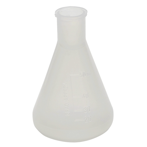 Flask Erlenmeyer, PP 50mL, 12/CS