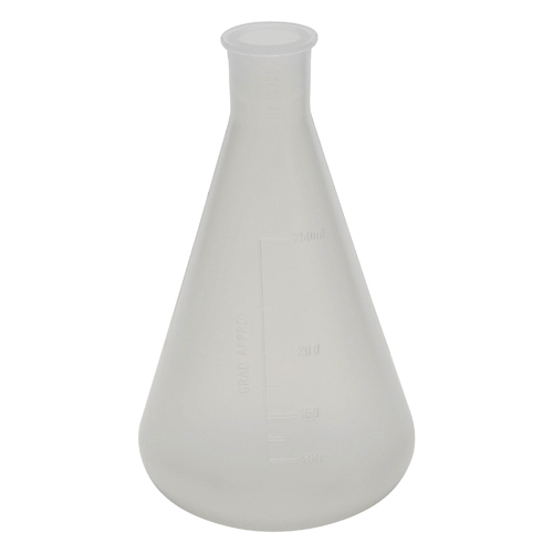 Flask Erlenmeyer, PP 250mL, 6/CS