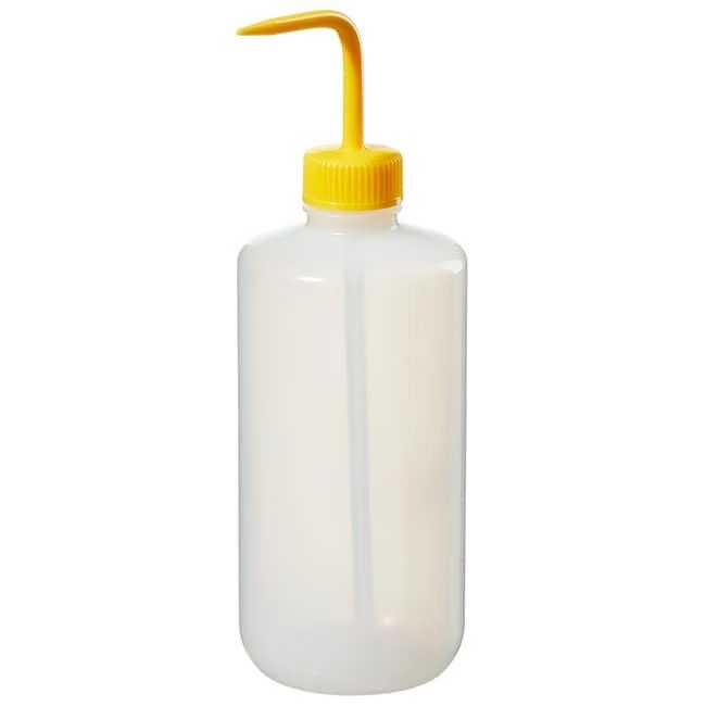 Wash Bottle N/M Yellow LDPE 500 mL