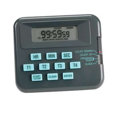 Lab Alert Pocket Timer/Stopwatch, Grey
