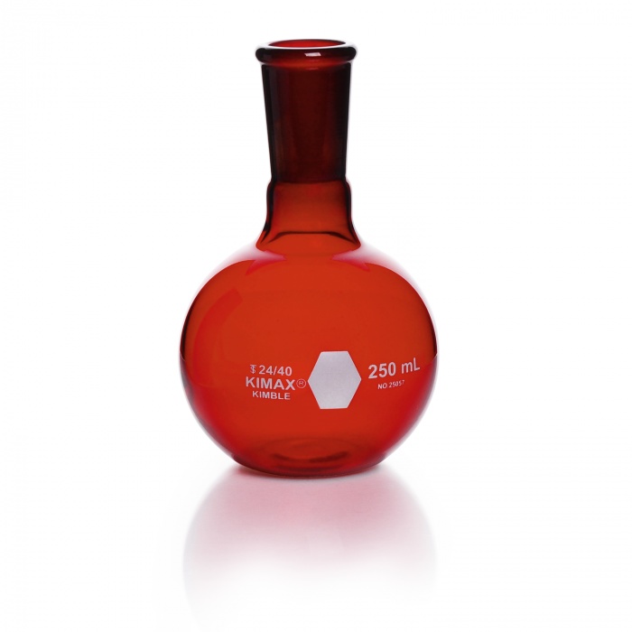 BOILING FLASK,FLAT,RAYSORB,24/40,250ML