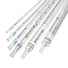 Serological Pipettes, 10ml Short Wide Tip Individually Wrapped Packed in Bags, Sterile 50/bag