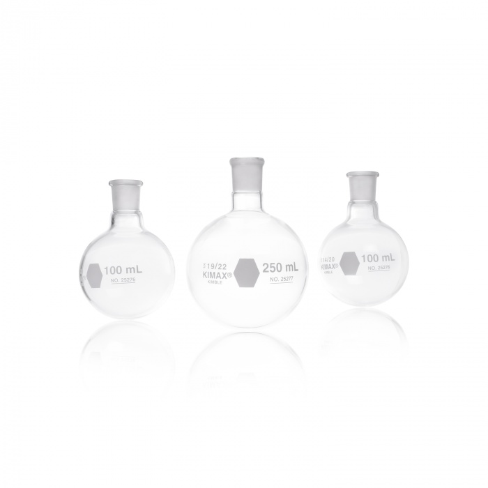 BOILING FLASK,ROUND BOTTOM,19/22,100ML