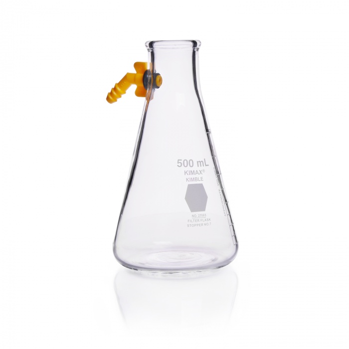Graduated Filter Flask,Heavy-walled, Detachable Plastic Side Arm,SCALE,1000M