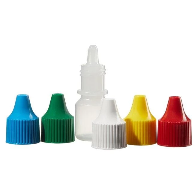 Lab Pack Dropper Btl LDPE w/Asst Colored Closure 4 mL