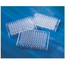 Corning 96 Well Clear Round Bottom Polyvinyl Chloride (PVC) Not Treated Microplate, 25 per Bag, without Lid, Nonsterile