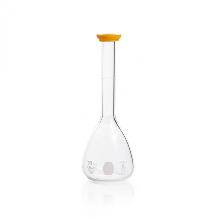 Volumetric Flask,CLASS A ,Snap Cap,100ML