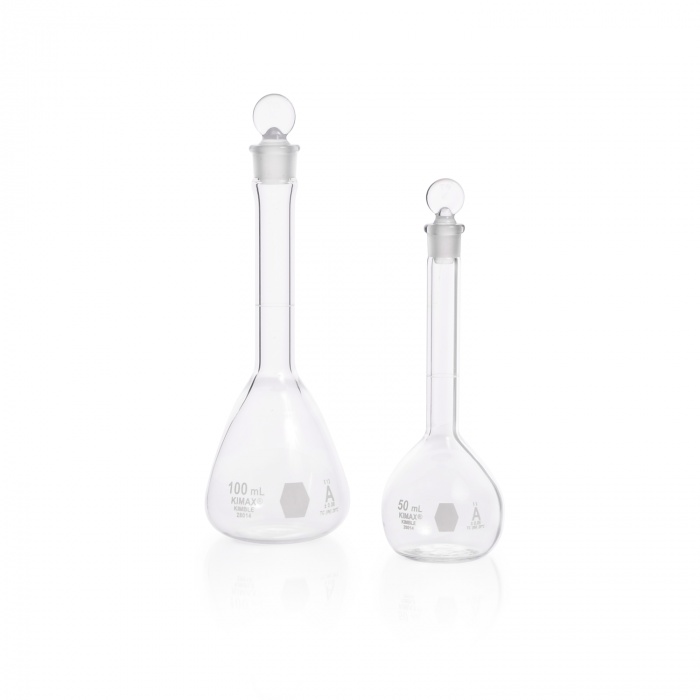Volumetric Flask,CLASS A, Glass Pennyhead Stopper,250ML