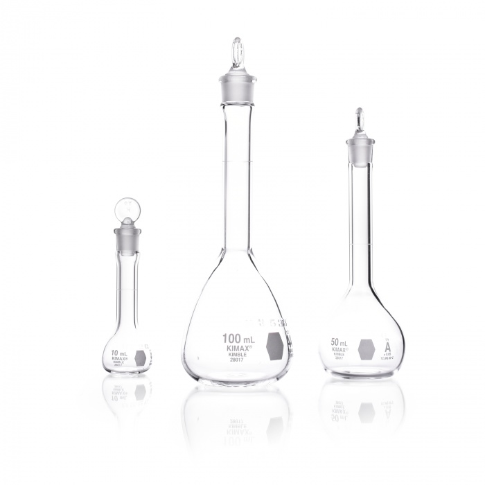 Volumetric Flask, Class A,Serialized and Certified with Glass Pennyhead,STOPPER,1000ML