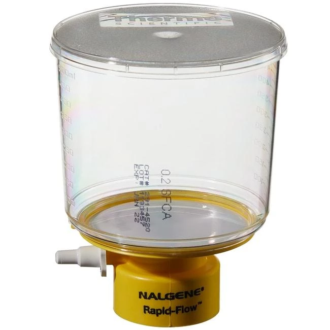 500 mL Rapid-Flow Bottle Top Filter 0.2 µm SFCA membrane, 75mm dia 45mm neck